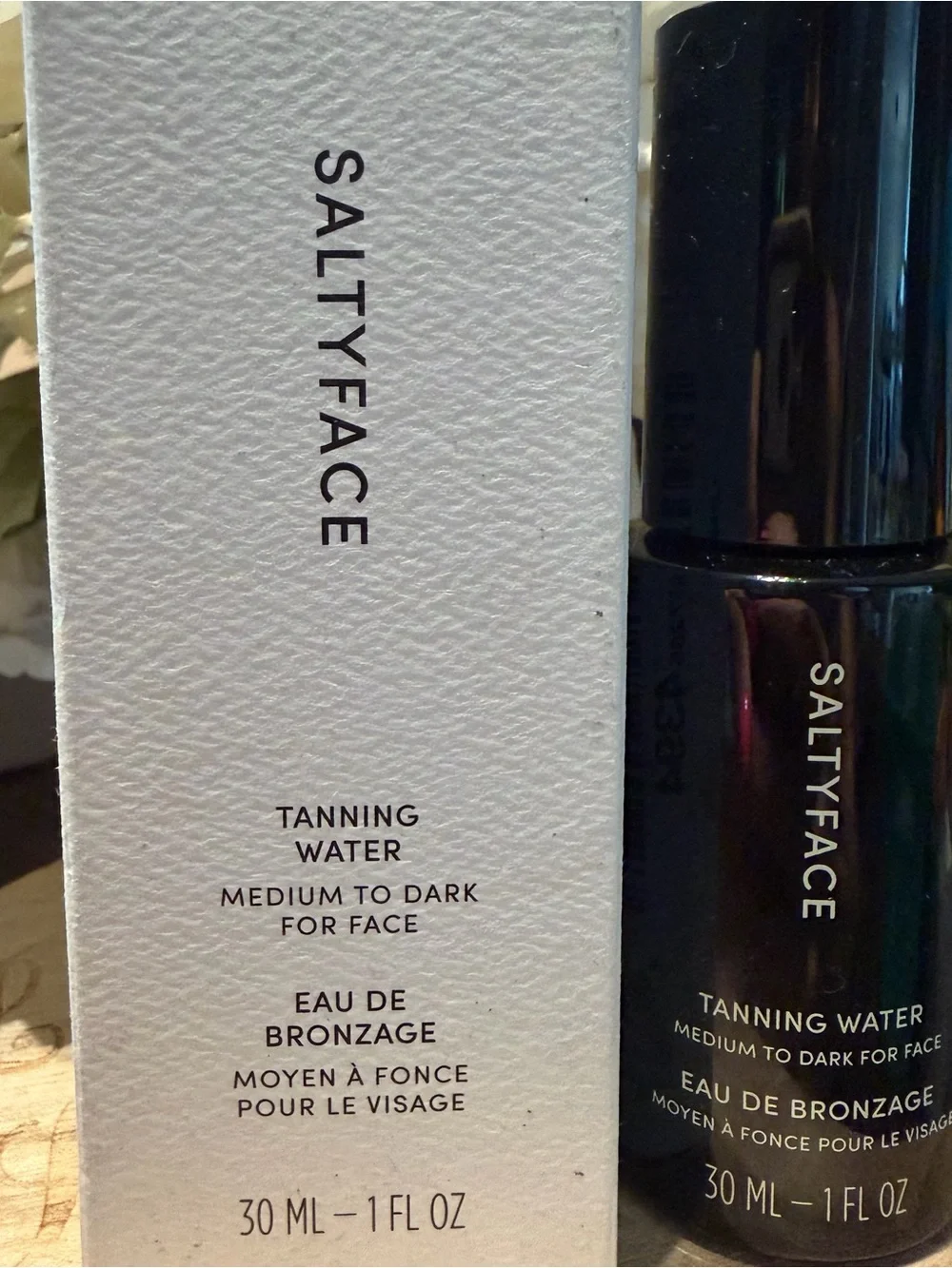 Saltyface Tanning Water for Face medium to dark 1 fl oz NEW IN BOX
